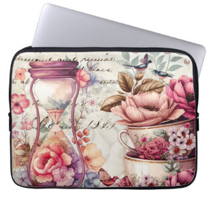 Capa Para Notebook Colagem Vintage Watercolor
