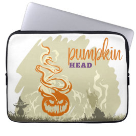Capa Para Notebook Coleção de Carimbo de Halloween "Pumpkinhead"