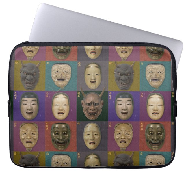Capa Para Notebook Colecção de máscaras noh (Frente)