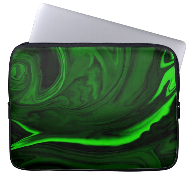 Capa Para Notebook coleções de pedras verdes de malaquite (Frente)