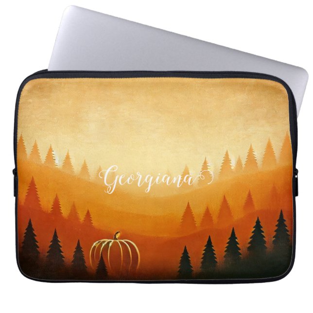 Capa Para Notebook Colheita Automática de Pumpkin Personalizada (Frente)