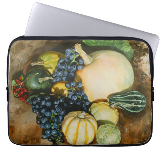 Capa Para Notebook Colheita de outono com Pumpkins, Nuvens