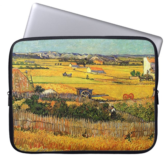 Capa Para Notebook Colheita em La Crau, com Montmajour no Backgro (Frente)