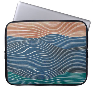 Capa Para Notebook Colinas de paisagem natural: padrão uniforme.