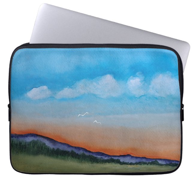 Capa Para Notebook Colinas Sunset Graciosas (Frente)