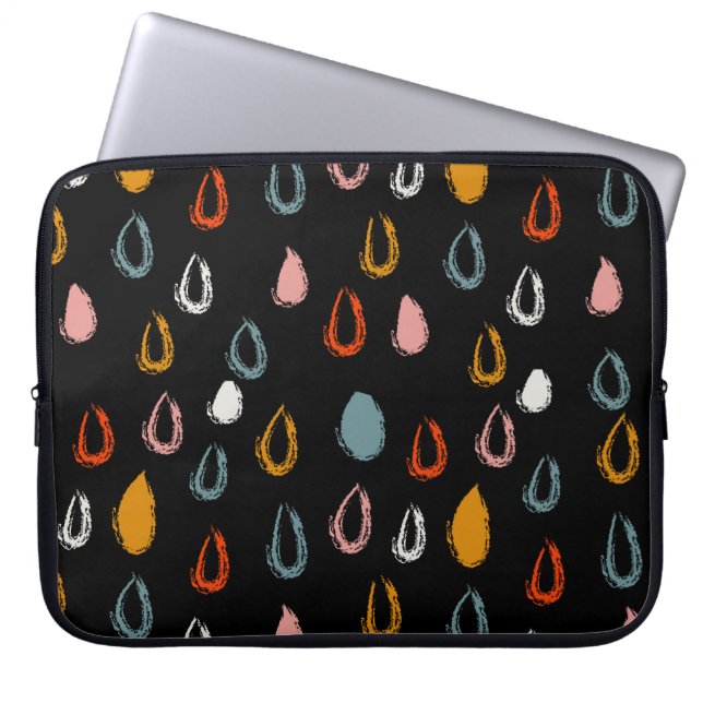 Capa Para Notebook Colírio de abstrato, rabisco tribal. (Frente)
