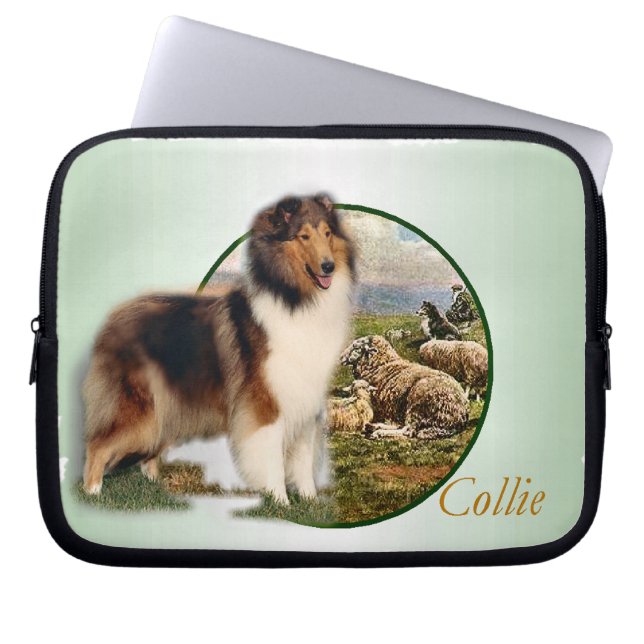 Capa Para Notebook Collie Keeper da Ovelha (Frente)