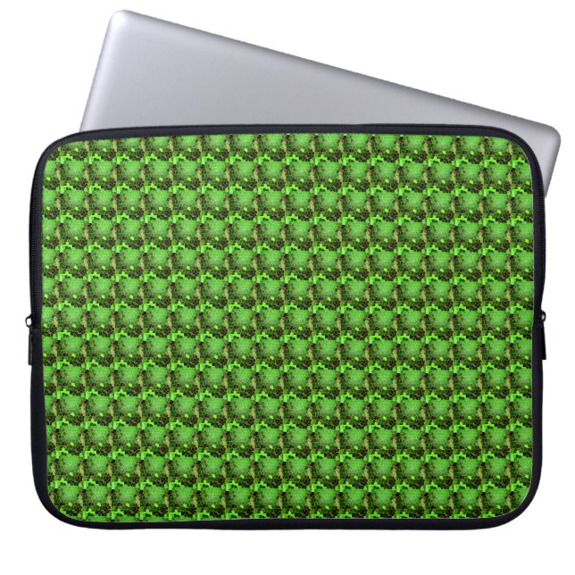 Capa Para Notebook Colmeia Verde da Abelha (Frente)