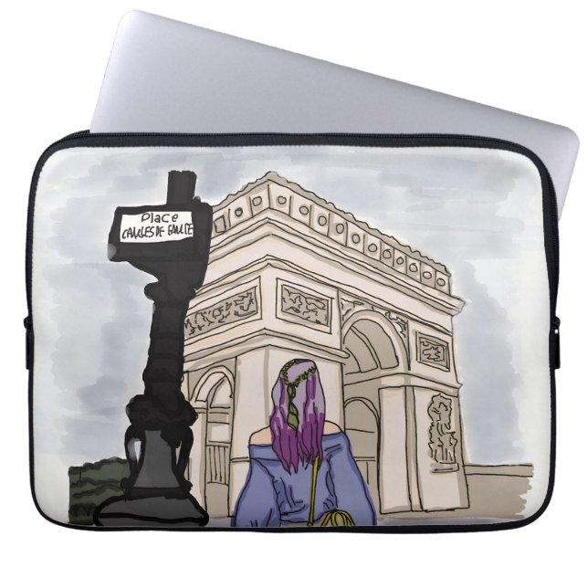 Capa Para Notebook Coloque Charles de Gaulle Paris. (Frente)