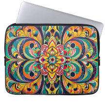 Color Symphony Mandala – Bold Psychedelic Floral