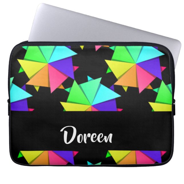 Capa Para Notebook Colorful folded paper pattern (Frente)