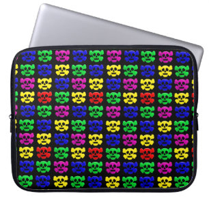 Capa Para Notebook Colorful funny skull