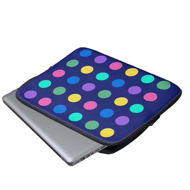 Capa Para Notebook Colorful Geometric Dots (Frente Inferior)