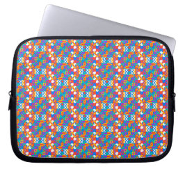 Capa Para Notebook Colorful laptop sleeve with a vibrant geometric 