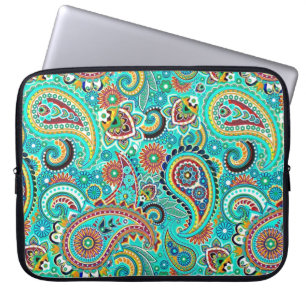 Capa Para Notebook Colorida Retro Paisley
