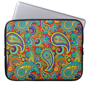 Capa Para Notebook Colorida Vintage Orante Paisley