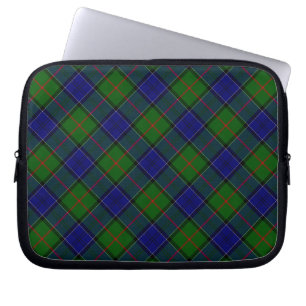 Capa Para Notebook Colquhoun tartan xadrez verde azul