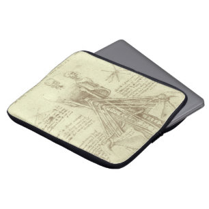 Capa Para Notebook Coluna espinhal de Anatomia Humana de Leonardo da 