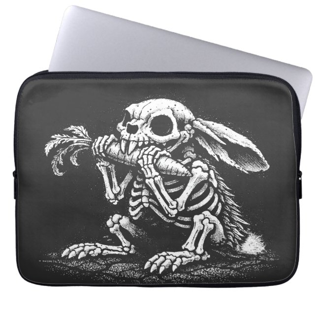 Capa Para Notebook Coma Legumes – Coelho Morto por BurnsInHell (Frente)