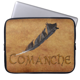 Capa Para Notebook COMANCHE Native American Feather Bolsa de laptop