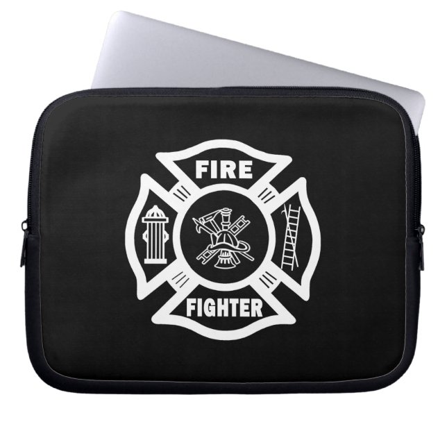 Capa Para Notebook Combatente de Incêndios Maltês (Frente)