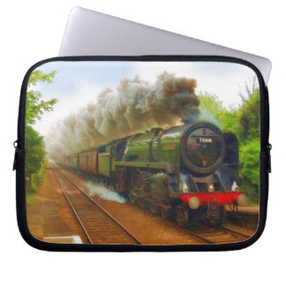 Capa Para Notebook Comboio a vapor britânico para arte de pesca de ar