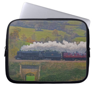 Capa Para Notebook Comboio a vapor ferroviário para arte de arrasto