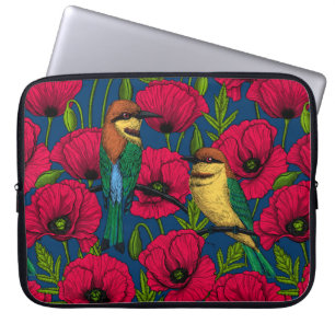 Capa Para Notebook Comedores de abelhas e papoilas