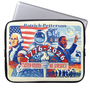 Capa Para Notebook Comemorativa 1776-2026 EUA Semiquincentenário
