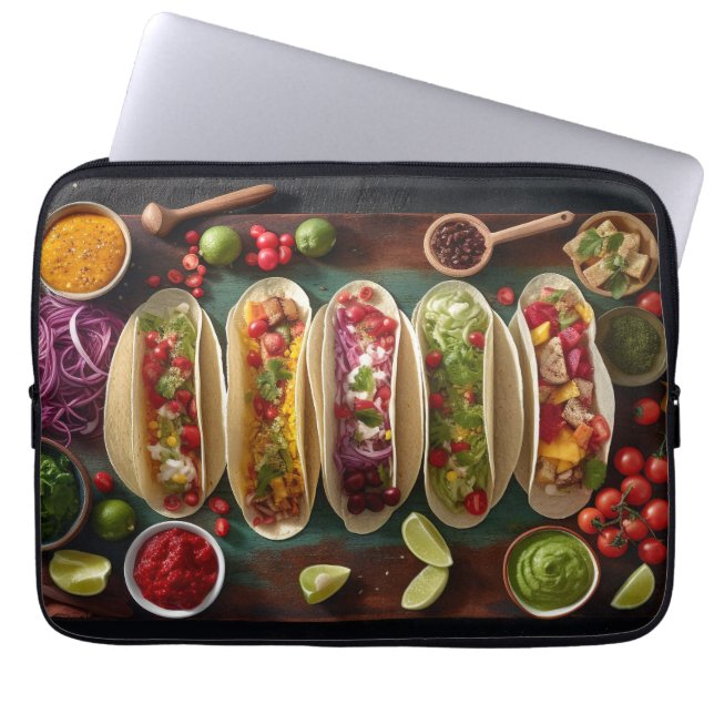 Capa Para Notebook Comida mexicana (Frente)