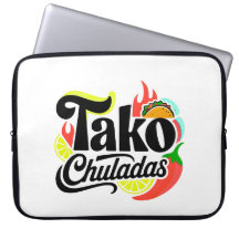Comida Mexicana Retro "Tako Chuladas" Taco Laptop 