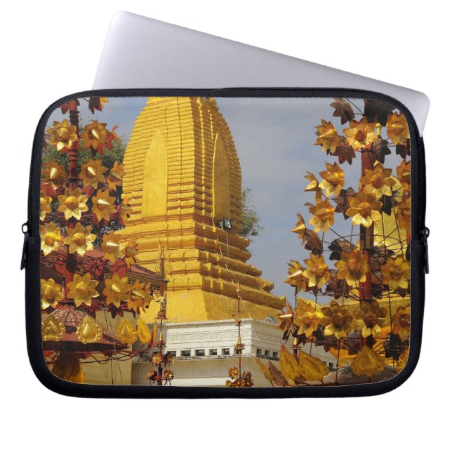 Capa Para Notebook complexo da Pagode Shwe Zigon em Bagan (Pagan), (Frente)