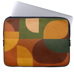 Capa Para Notebook Composição Abstrata Modernista de Meados do Século