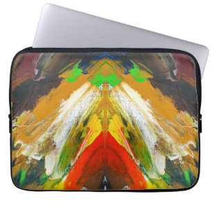 Capa Para Notebook Composição Aleatória de Pinceladas Abstratas por L