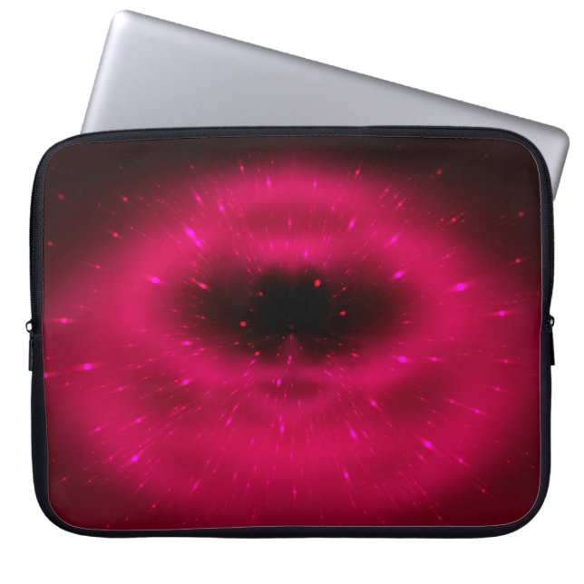 Capa Para Notebook Composição fractal cor-de-rosa abstrato. Explosão  (Frente)
