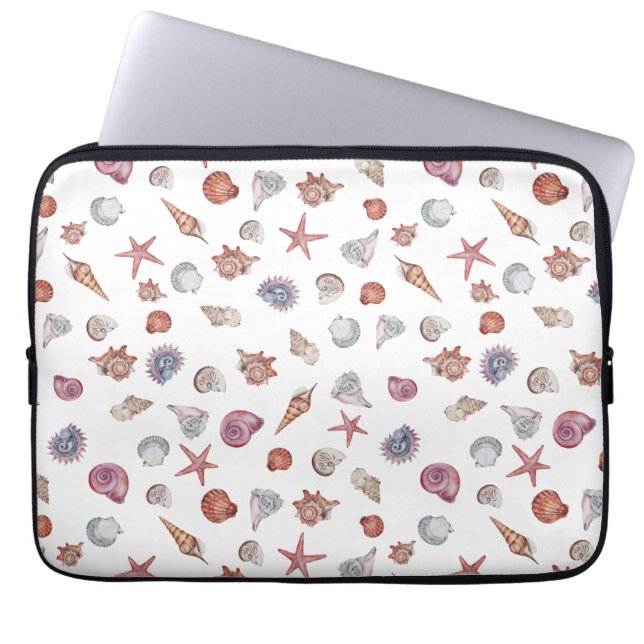 Capa Para Notebook Composição Subaquática em Aquarela Série Design 4 (Frente)