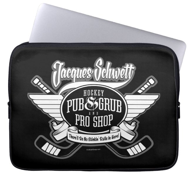Capa Para Notebook Compro Pró de Hockey de Jacques Schwett (Frente)