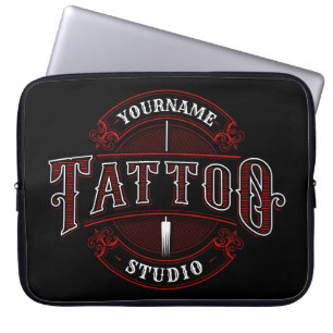 Capa Para Notebook Compro Tatto Studio de NOME ADD do Estilo Tradicio