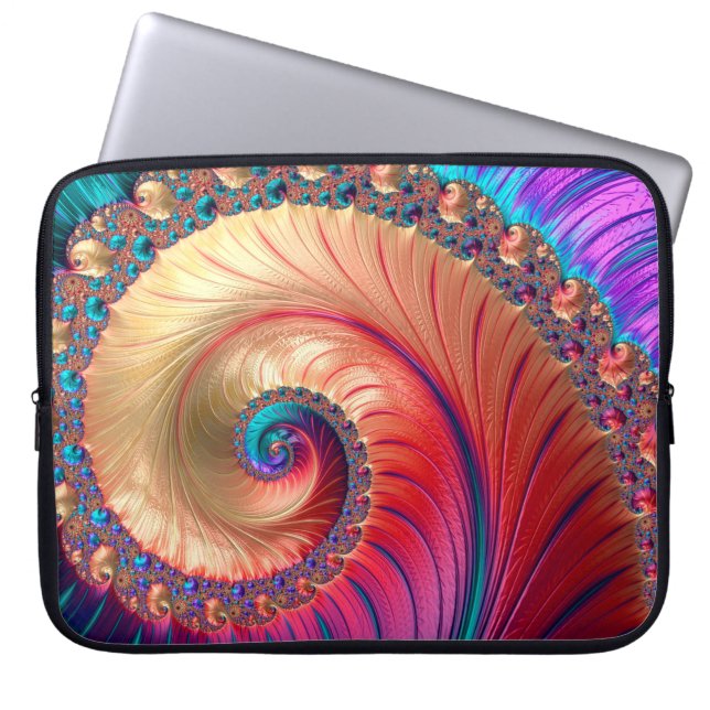 Capa Para Notebook Computador abstrato gerou design Fractal. Um fraqu (Frente)