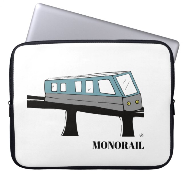 Capa Para Notebook Computador de laptop do comboio monorail (Frente)