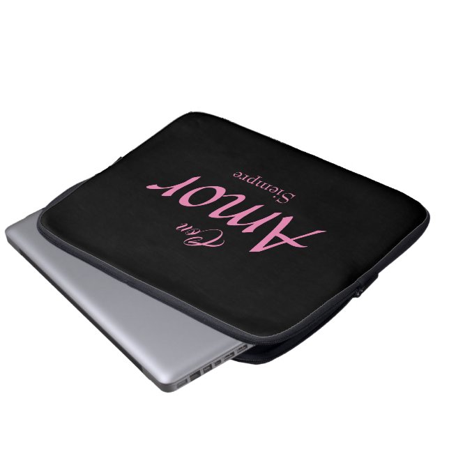 Capa Para Notebook Con Amor, Siempre Eletrônicos Bag (Frente Inferior)