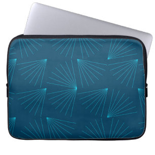 Capa Para Notebook Conceito de celebração de luz azul, moderno e si