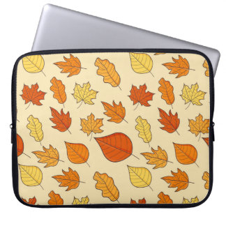 Capa Para Notebook Conceito de Folha: Padrão de Símbolo de Outono