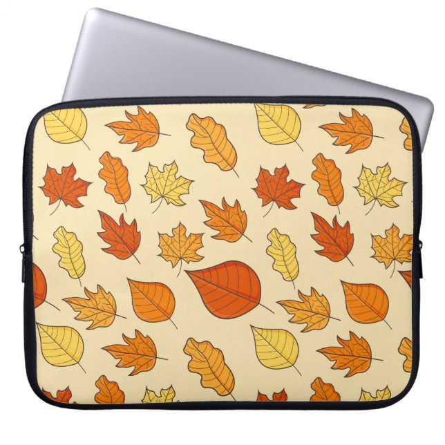 Capa Para Notebook Conceito de Folha: Padrão de Símbolo de Outono (Frente)