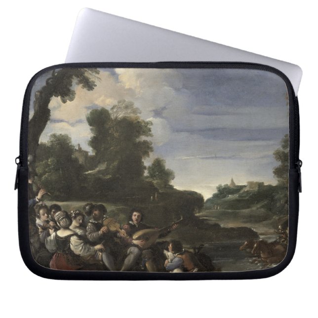 Capa Para Notebook Concerto Champetre, 1617 (óleo no painel) (Frente)
