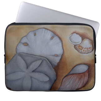 Capa Para Notebook Conchas no Travesseiro decorativo de Aquarelas do