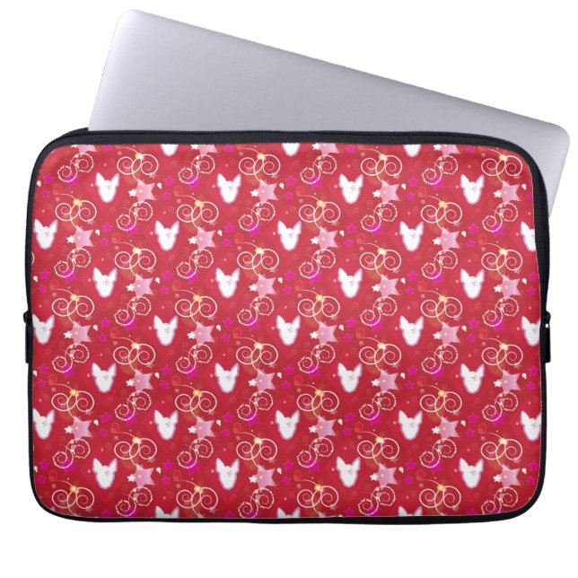 Capa Para Notebook Confetti Diamond Bull Terrier (Frente)