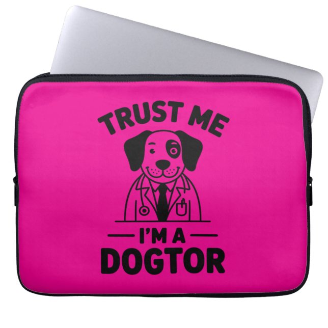 Capa Para Notebook Confie em Mim, Sou um Cãotor (Frente)