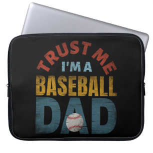CAPA PARA NOTEBOOK CONFIE EM MIM, SOU UM PAI DE BEISBOL