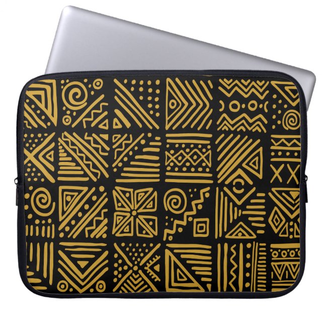 Capa Para Notebook Conflito africano: tribal étnico sem descontinuida (Frente)